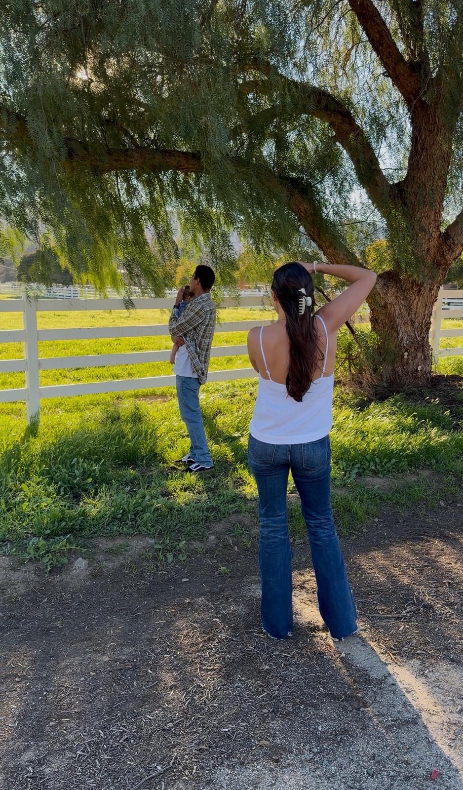 Morgan Chelsea photographing horses at a Southern California ranch